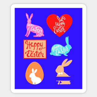 Colorful Easter stickers package Magnet